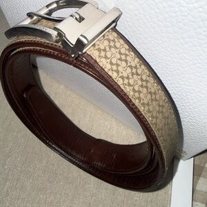 COACH Brown Monogram Belt size 42